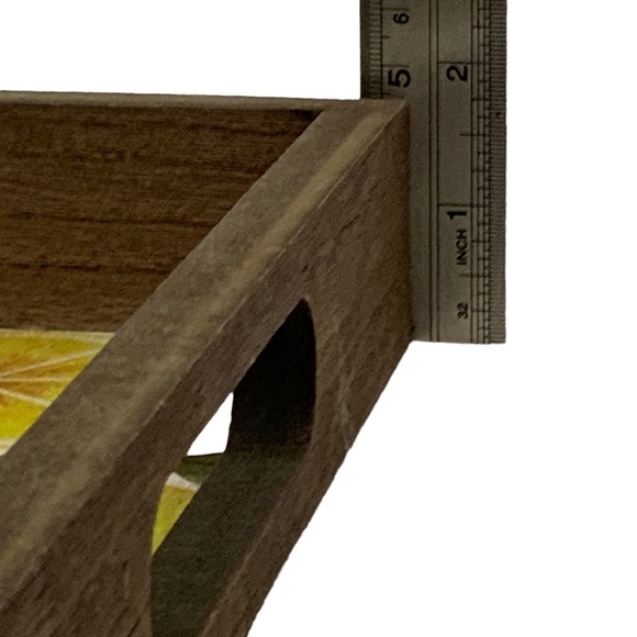 Square Wood Tray Lemons Sweeten the Day With Gratitude Multi Purpose Decorative - Picture 9 of 10